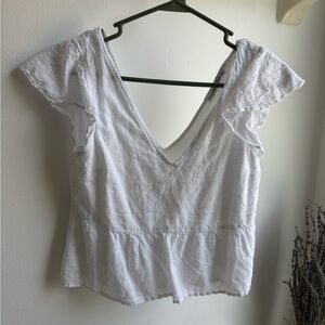 Abercrombie & Fitch White Blouse
